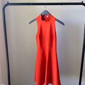 Elizabeth and James Fit and Flare Fiery Orange Dress Size 0